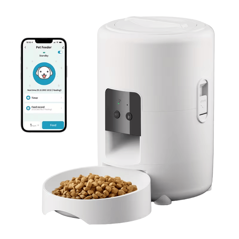 ALIMENTADOR REDONDO AUTOMÁTICO INTELIGENTE PARA GATOS – CONTROL POR APP