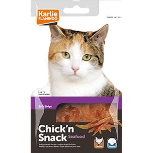 Tiras de Pollo y Marisco para Gatos