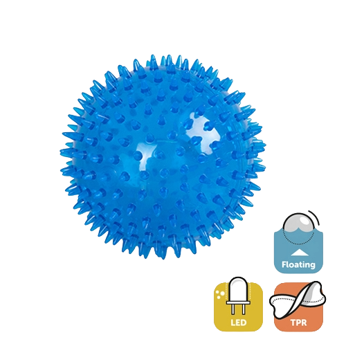 Pelota para perros TPR con luz LED
