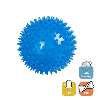 Pelota para perros TPR con luz LED