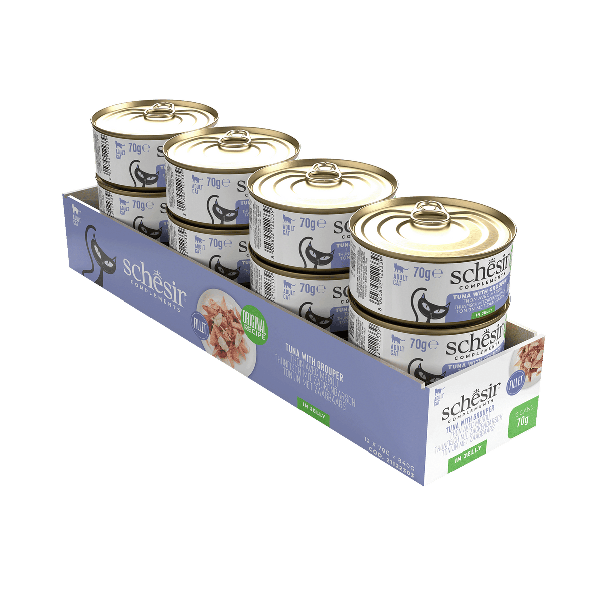 Schesir Lata Atún con Mero 70 gr para gatos - imagen 2