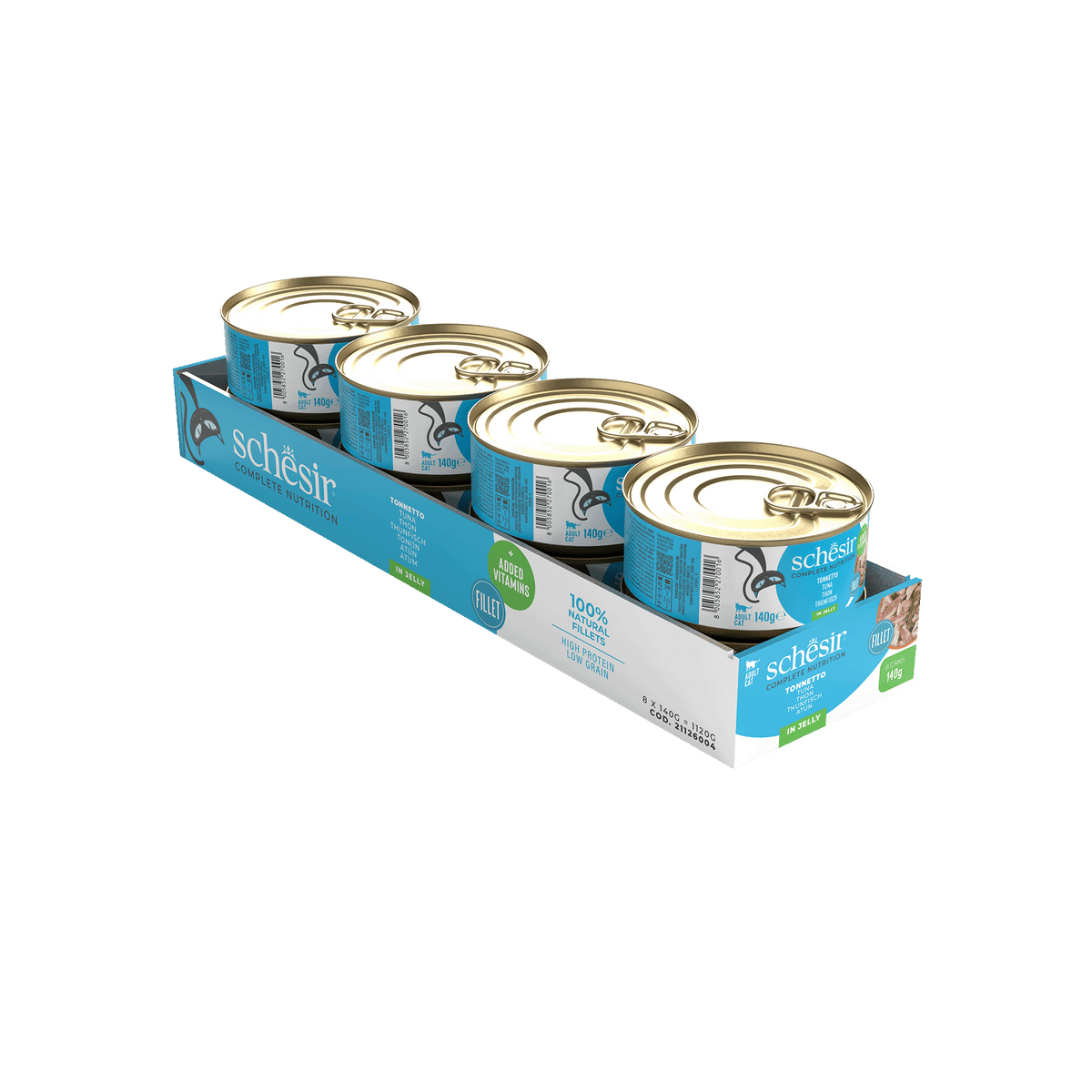 Schesir Lata Atún 140g alimento completo para gatos - imagen 2