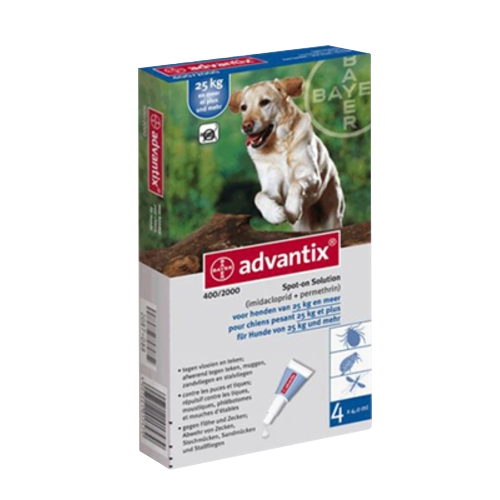 Advantix +25 kg (4 pipetas)
