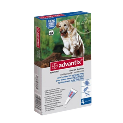 Advantix +25 kg (4 pipetas)