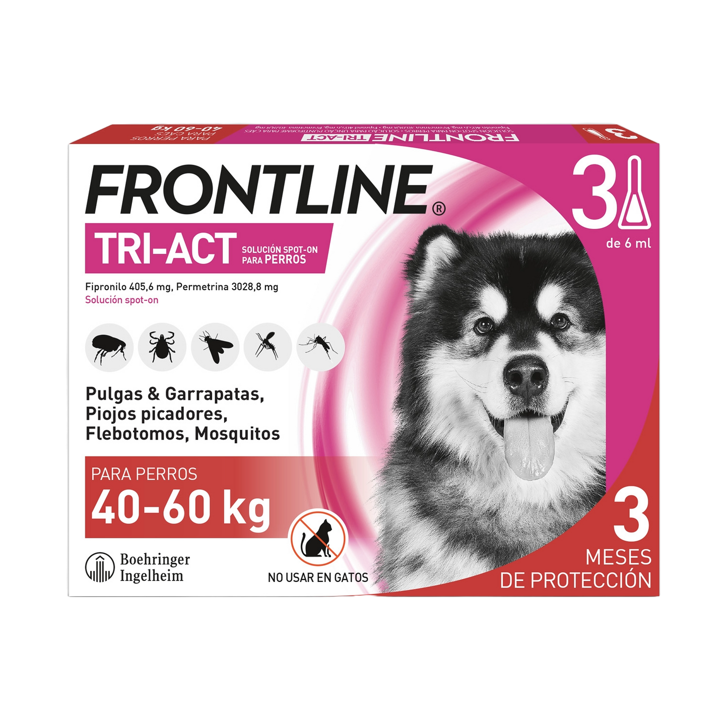 Frontline Tri-Act Perros 40–60 kg (3 pipetas)