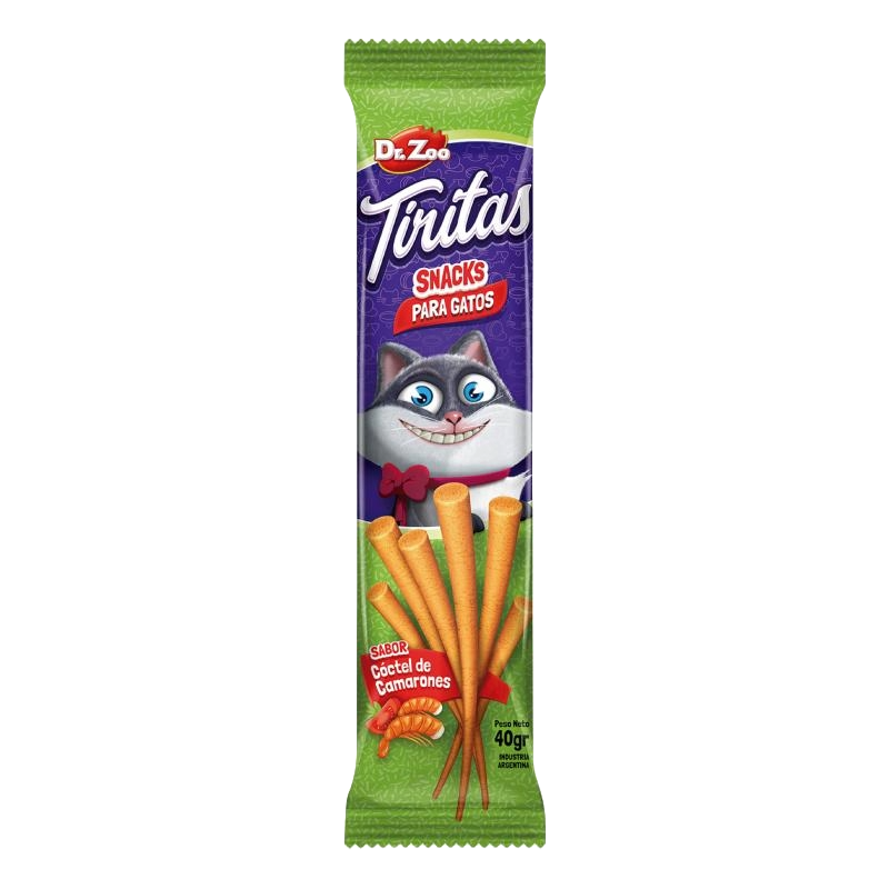 Snack para Gatos Dr. Zoo Cóctel de Camarón – 40G