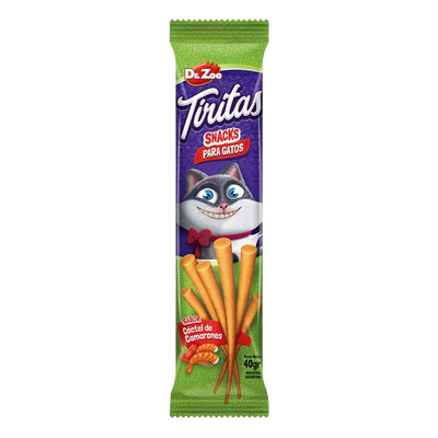 Snack para Gatos Dr. Zoo Cóctel de Camarón – 40G