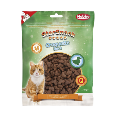 Snack para Gatos StarSnack Croquette Grain Free de Pato – 125g