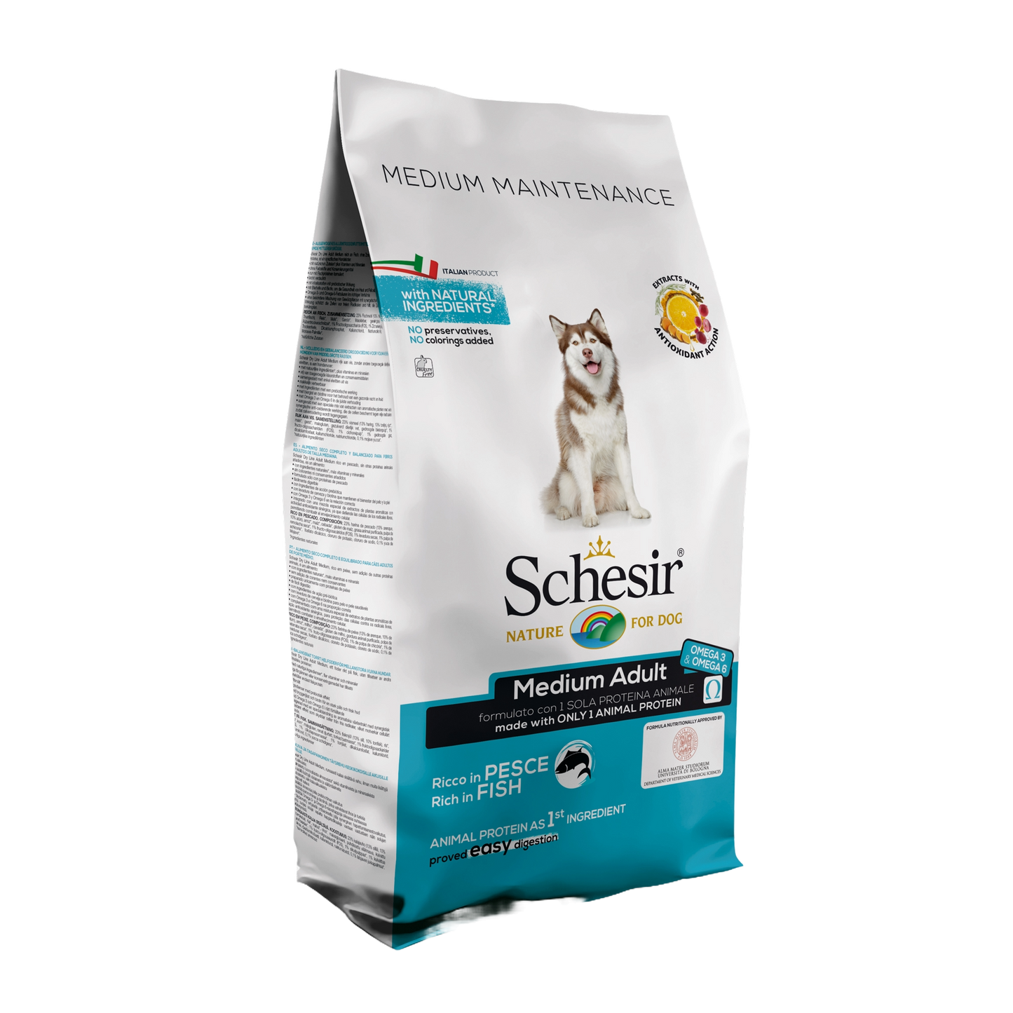 Schesir Medium Mantenimiento Pescado 12kg