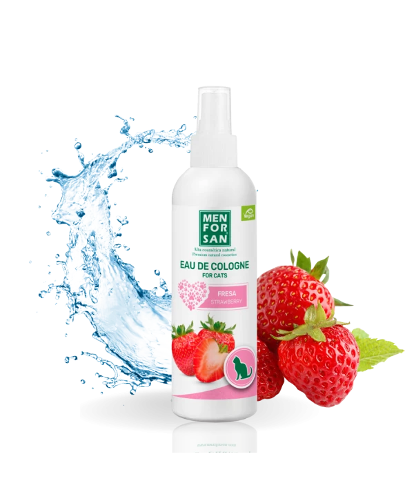 Agua de Colonia para Gatos - Aroma Fresa (Sin Alcohol) 125 ML