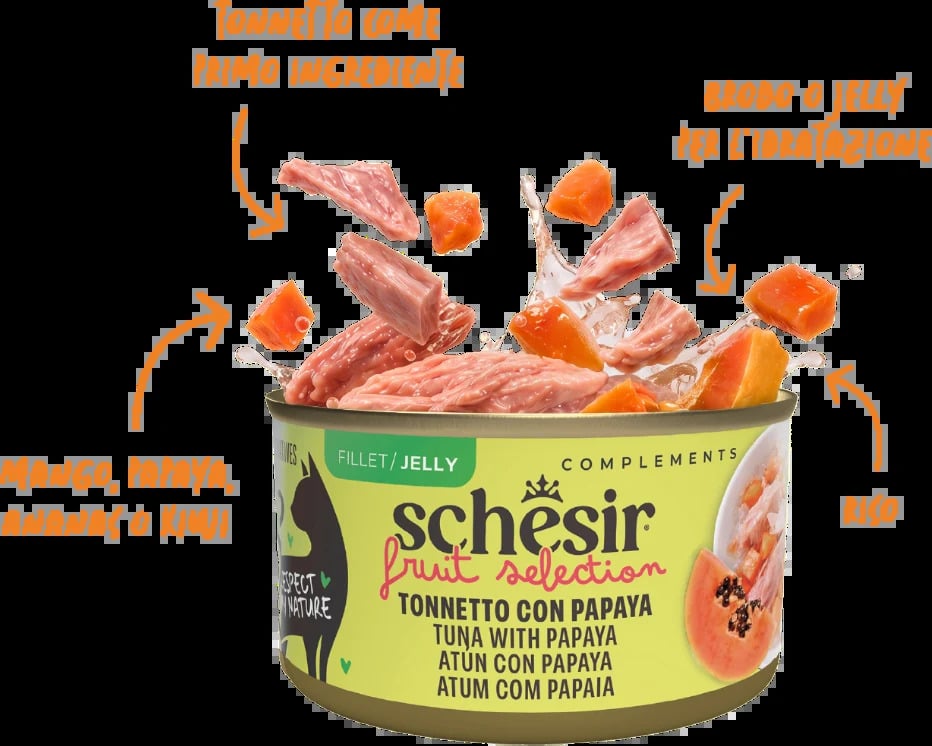 Schesir atún con mango 75 gr para gatos - imagen 2