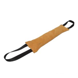 Mordedor cuero natural 40 cm 2 asas