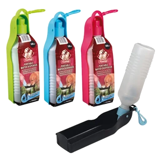 Bebedero de viaje portátil para perros — 500 y 750 ml