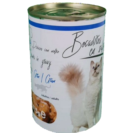 Bocaditos en Salsa Sabor Atún para Gatos (415g)