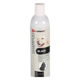 Champú Flamingo para perros de pelo negro con macadamia, 300 ml