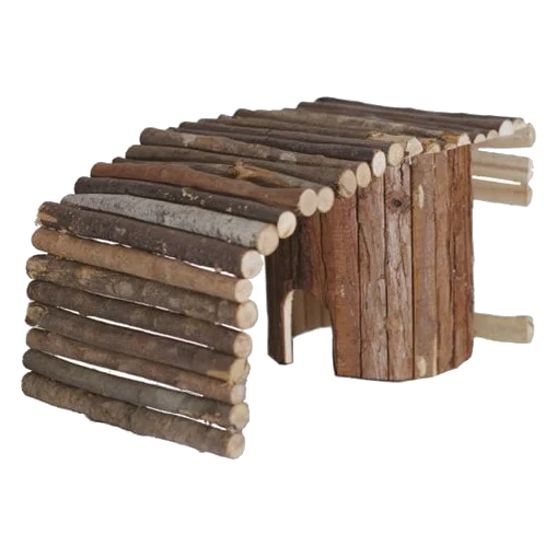 CLASSIC Wooden Bendy Bridge para roedores