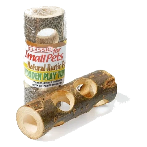 CLASSIC Wooden Play Tunnel 150mm para roedores