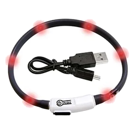 Collar led Negro para gatos
