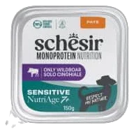Comida húmeda Schesir Monoprotein jabalí Senior 7+ tarrina 150 g para perros