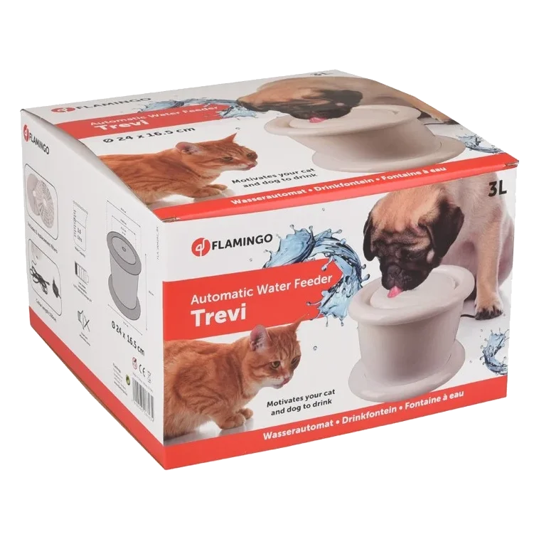 Fuente bebedero automático Trevi para perros y gatos — 3 l