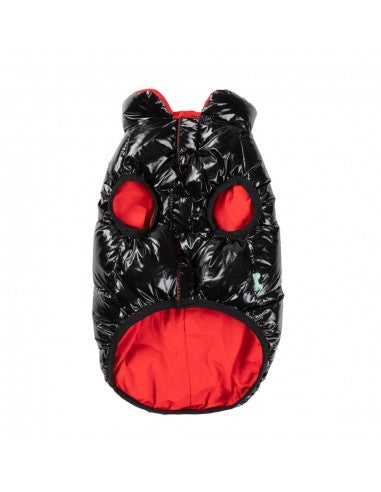 Abrigo acolchado para perros FuzzYard Amor negro