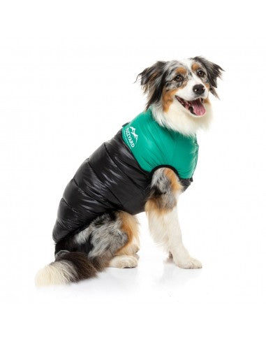 Abrigo acolchado para perros FuzzYard East Harlem verde