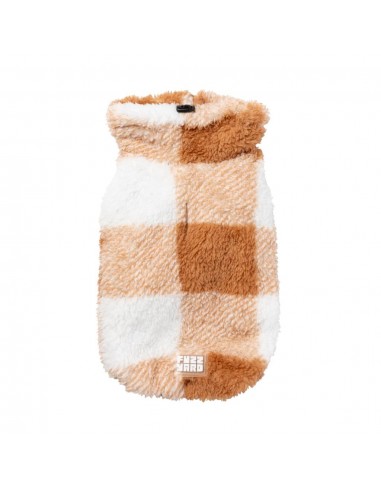Jersey para perros FuzzYard Checkered Teddy tostado