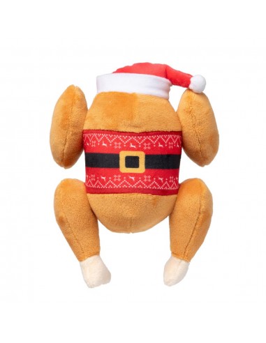 Peluche navideño para perros FuzzYard Fairisle Turkey (talla L)