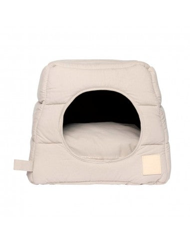 Cama cueva para gatos de algodón FuzzYard Life Sandstone