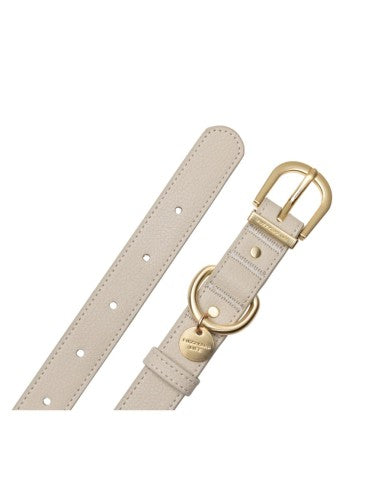 Collar de perro cuero vegano FuzzYard Atelier Sandstone (talla L)