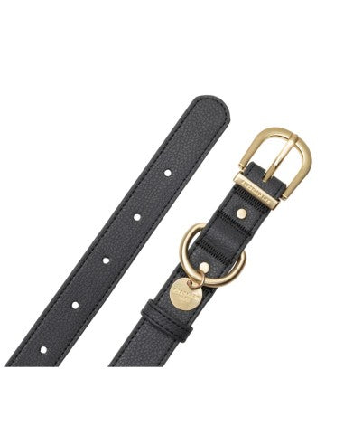 Collar de perro cuero vegano FuzzYard Atelier Slate Grey (talla L)