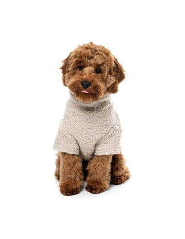 Jersey bouclé para perros FuzzYard Life Sandstone