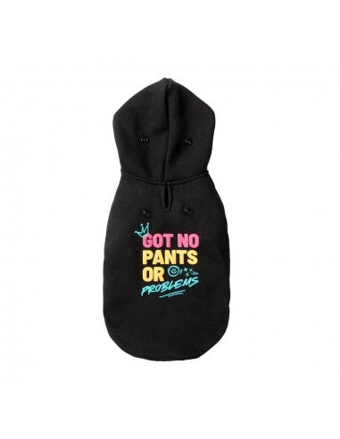 Sudadera con capucha para perros FuzzYard Got No Pants (talla 2)