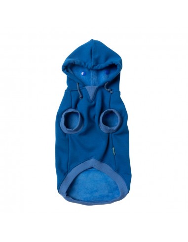Sudadera con capucha para perros FuzzYard State azul talla 1