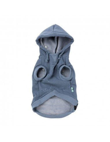 Sudadera con capucha para perros FuzzYard Treats azul (talla 7)