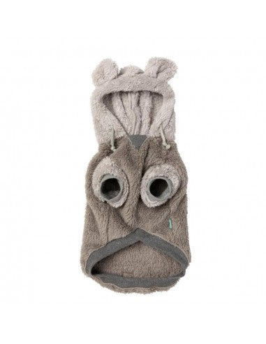 Sudadera con capucha para perros FuzzYard Winnie gris talla 6