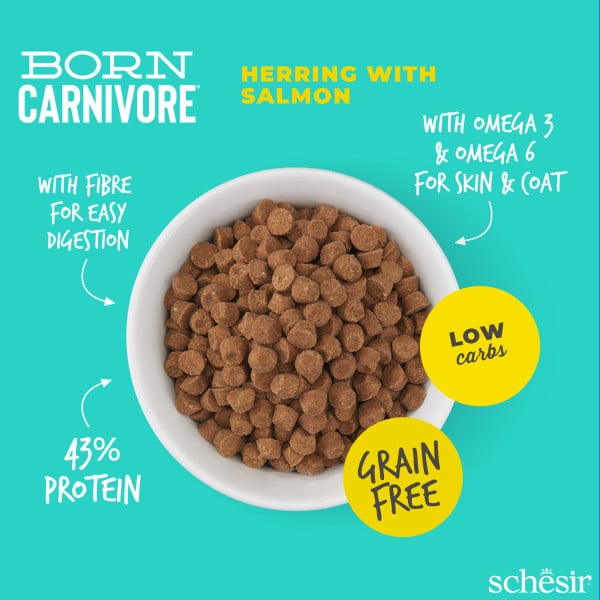 Schesir pienso born carnivore arenque y salmón 1.25 gr para gatos - imagen 3