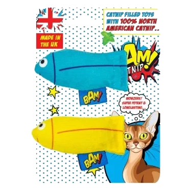 Juguete con catnip para gatos BAM! Tiddler pack de 2