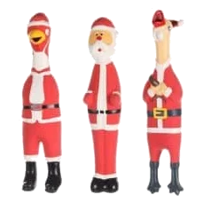 Juguete de látex Papá Noel para perros, 23 cm