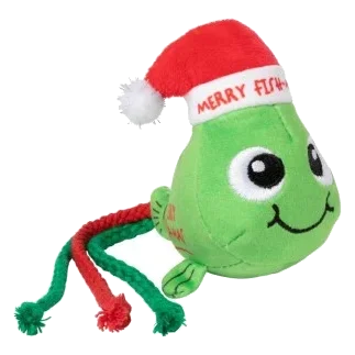 Juguete navideño para gatos FuzzYard Merry Fishmas
