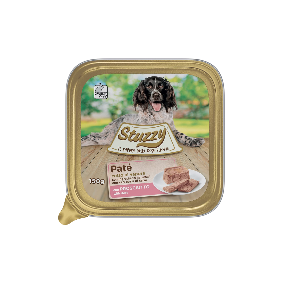 Mister Stuzzy dog tarrinas aluminio con jamón para perros