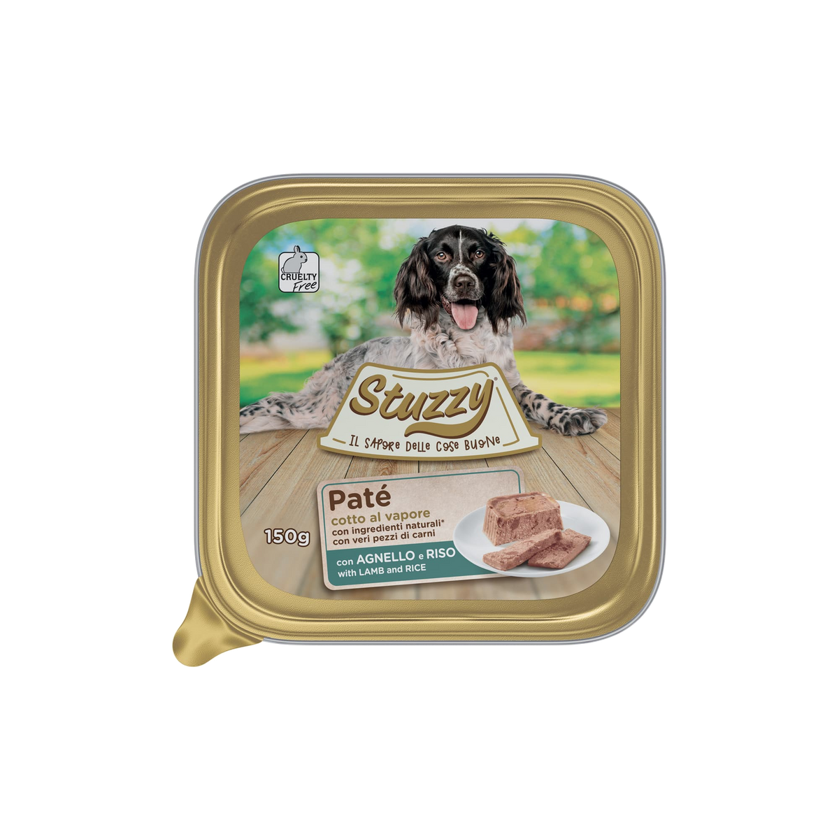 Mister Stuzzy dog tarrinas aluminio cordero con arroz para perros
