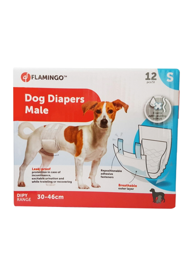 Pañales para perros macho T.1 (S)