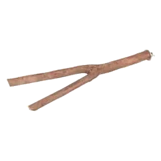 Palo madera en forma de V con rosca para jaula 31 cm para pájaros