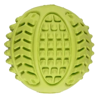 Pelota verde de caucho con sonido Flamingo 6 cm para perros