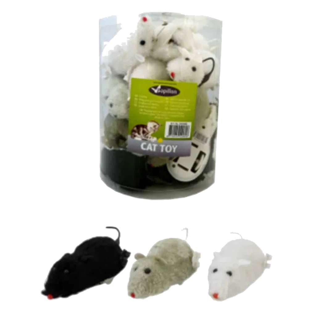 Ratones a cuerda 12cm para gatos
