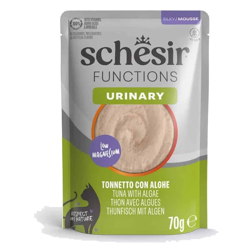 Schesir functions urinary atún con algas 70 gr para gatos