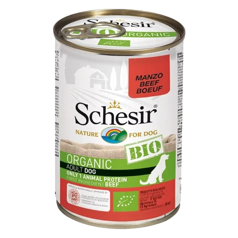 Schesir lata 400gr Bio Buey para perros