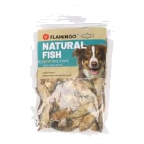 Snack de espadines deshidratados Flamingo 100 g para perros