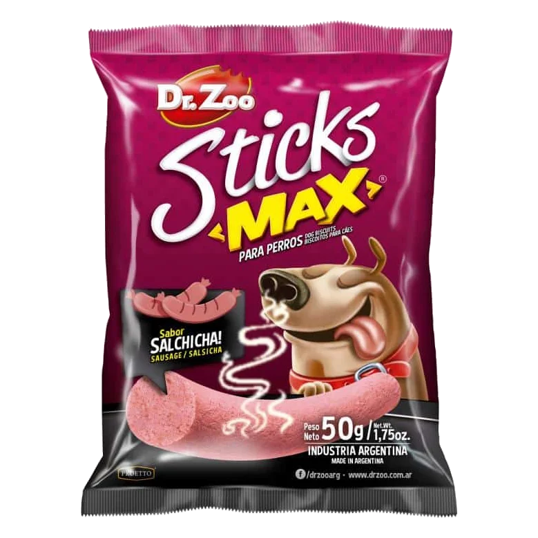 Sticks Max sabor salchicha Dr. Zoo 50 g para perros